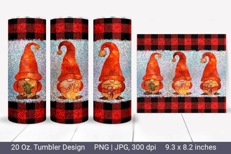 Christmas Gnome Tumbler. Christmas Sublimation.