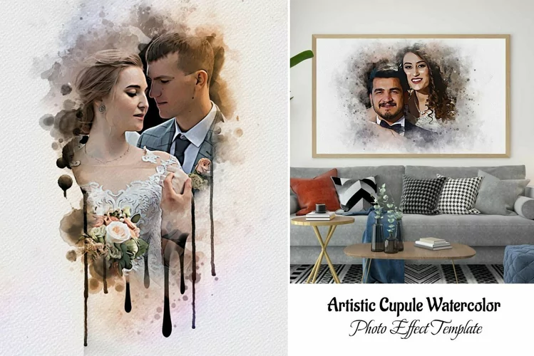 Artistic Cupule Watercolor Effect