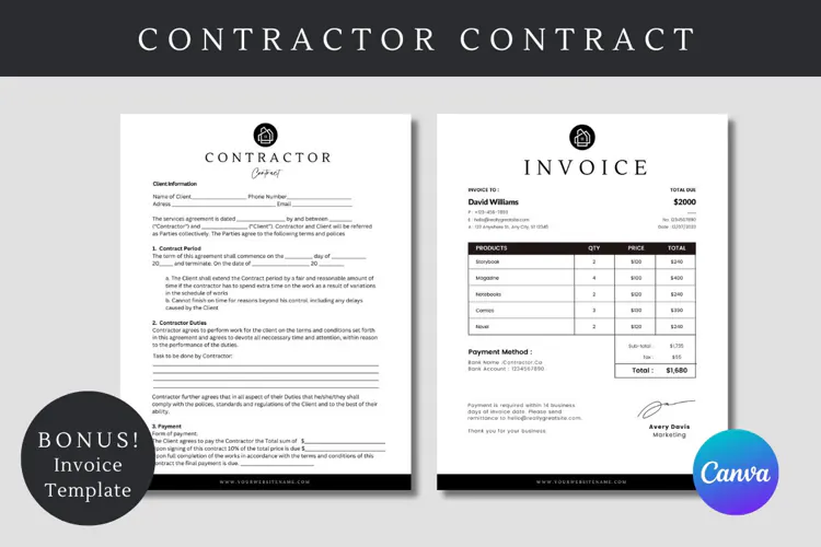 Professional Contractor Contract Template