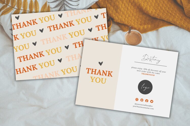 Editable Thanks For Your Purchase Card example image 1