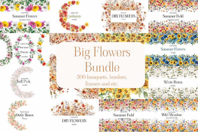 Flowers Border Clipart Image 12