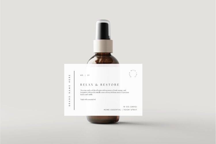 Room Spray Label Template example image 1