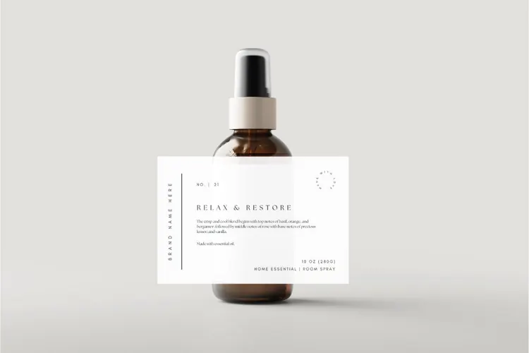 Room Spray Label Template