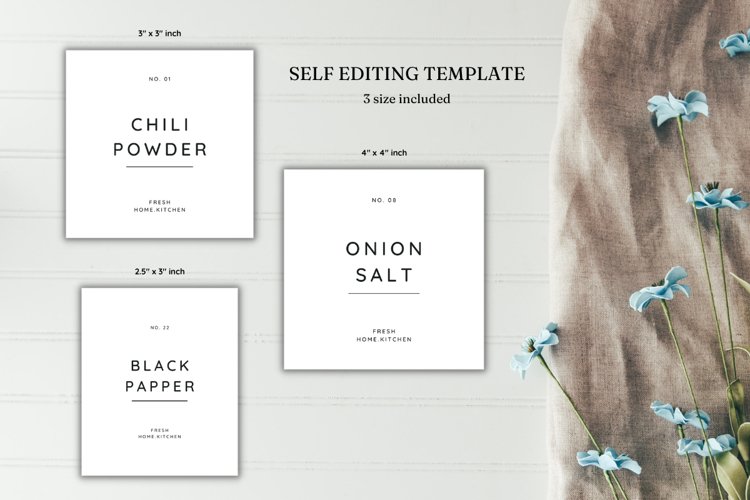 Canva Pantry Labels Template example image 1