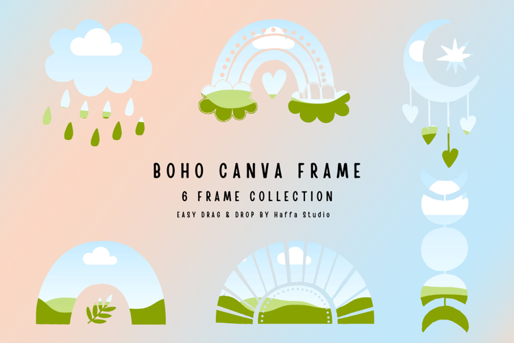 Boho Canva Frames Easy For Beginner