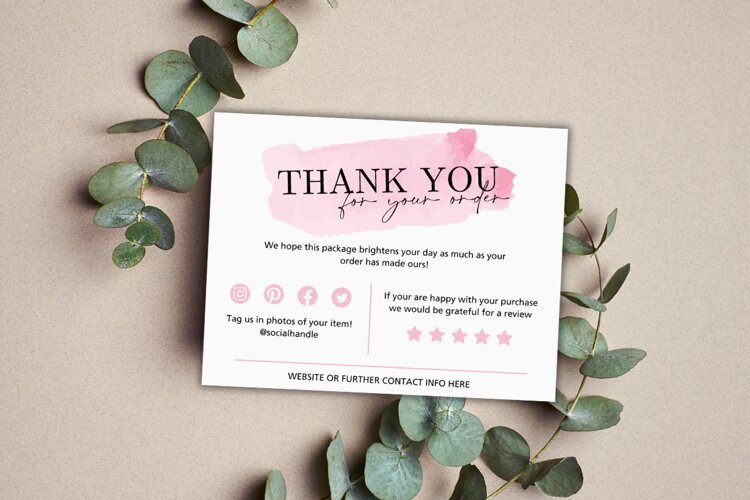 Custom Thank you Cards Template example image 1