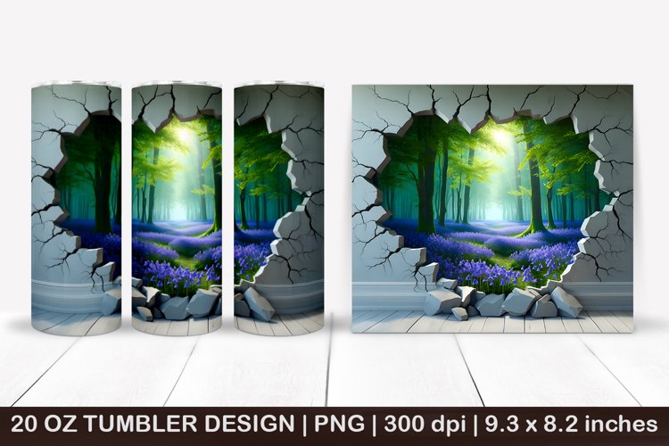 20 Oz Sublimation Tumbler Wrap Image 8
