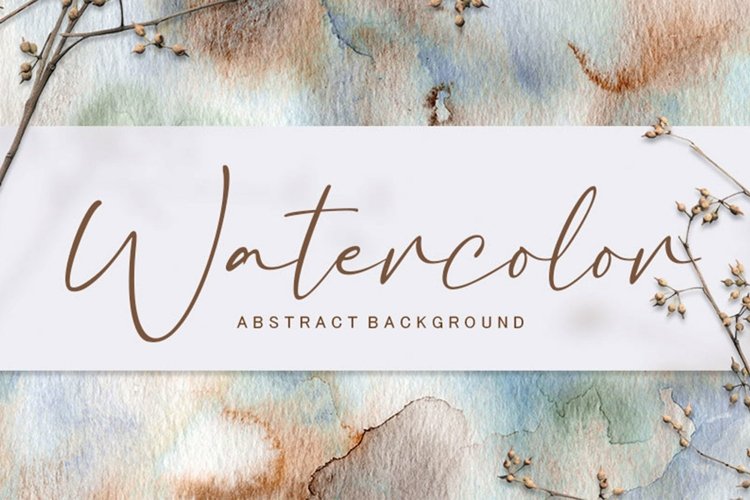 Watercolor Backgrounds-Pastel Colors example image 1