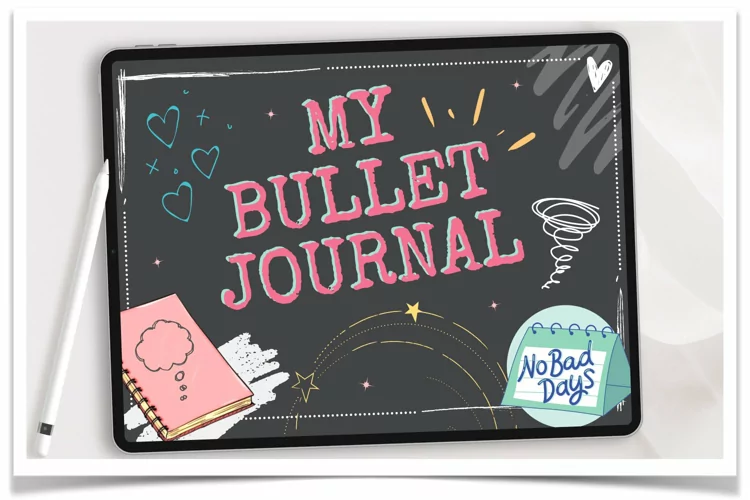 Digital Bullet Journal - 20 Bullet Journal Pages