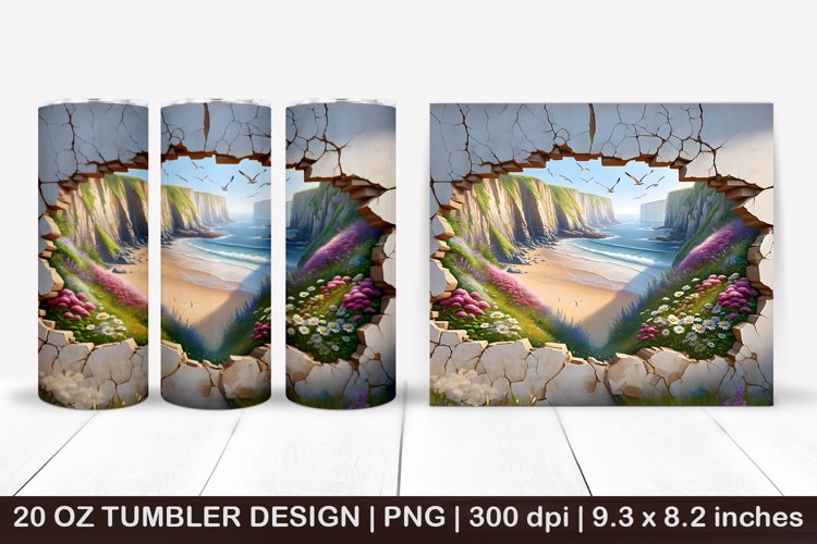 20 Oz Sublimation Tumbler Wrap Image 12