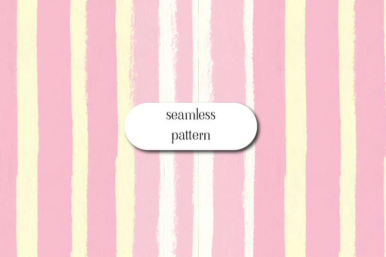 Pink Yellow Stripe Seamless Pattern Pastel Lines JPG example image 1