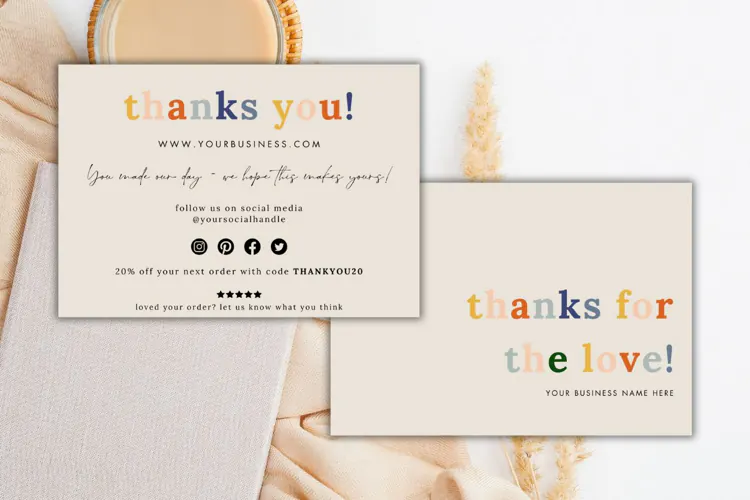 Small Business Thank You Card Template