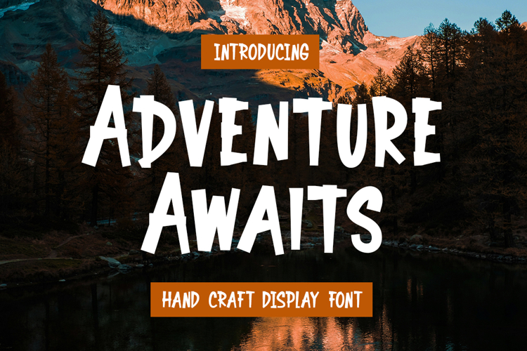 Adventure Awaits - Hand Craft Font