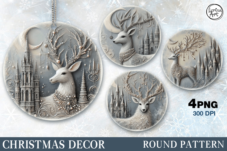 Christmas Decor | Vintage Deer| Penguin