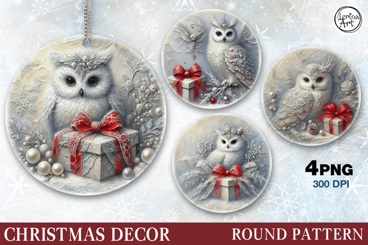 Christmas Decor | Vintage Owl| Penguin