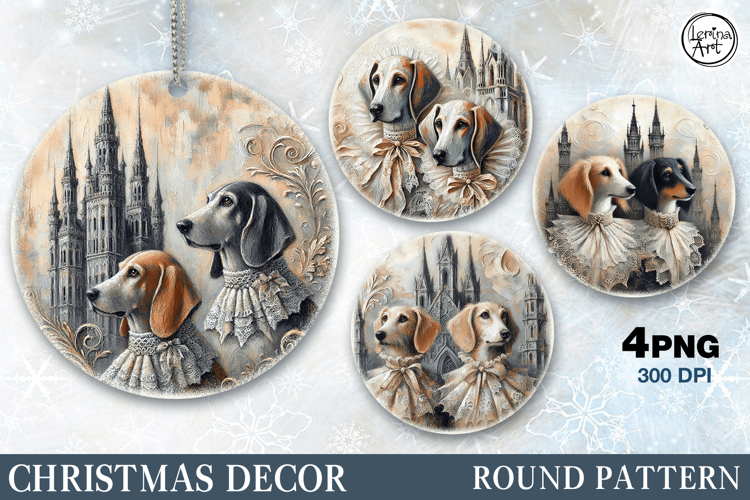 Christmas Decor | Vintage Dog| Penguin