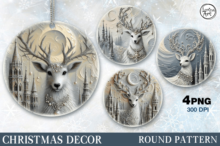 Christmas Decor | Vintage Deer| Penguin