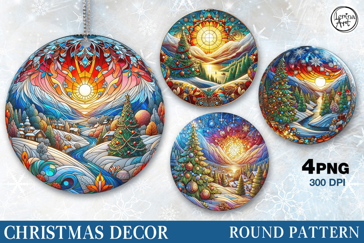 Christmas Decor | Christmas Mosaic| PNG Sublimation