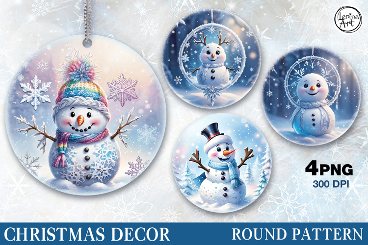 Christmas Decor | Cute Snowman | PNG Sublimation