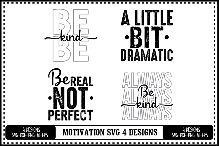 Motivation Svg 4 Designs