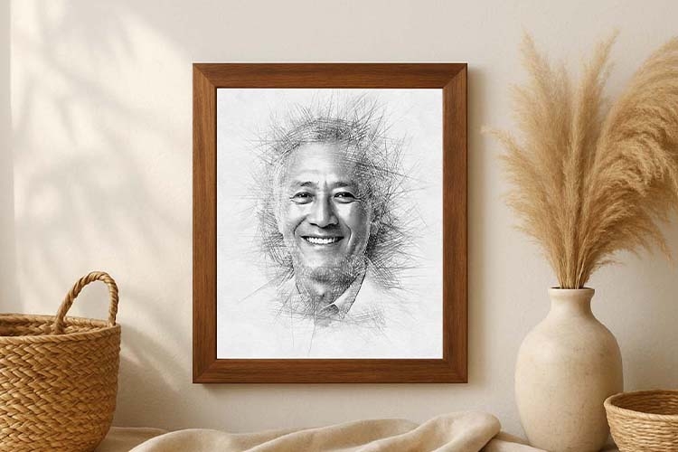 Hand-Drawn Pen Sketch Art Effect