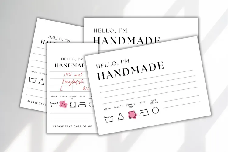 Canva | Printable Tags for Handmade Items