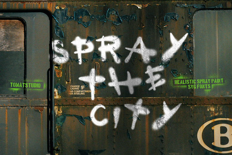 Spray the City SVG Fonts