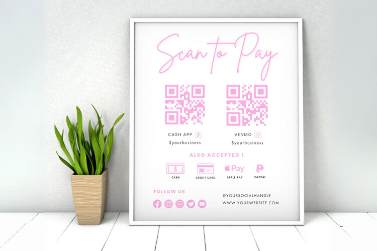 DIY Scan to Pay Sign Template example image 1