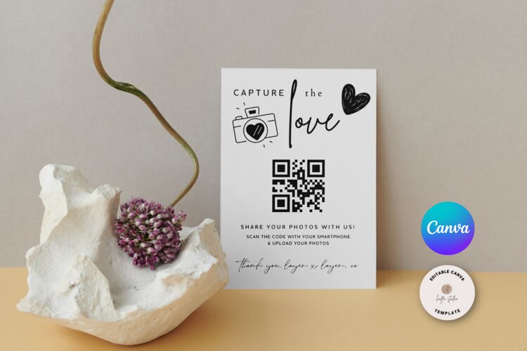 CANVA | Capture the Love QR Code Template example image 1