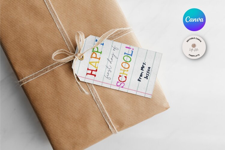 Back to School Gift Tag Template example image 1