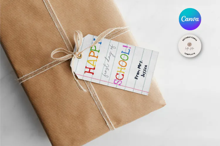 Back to School Gift Tag Template