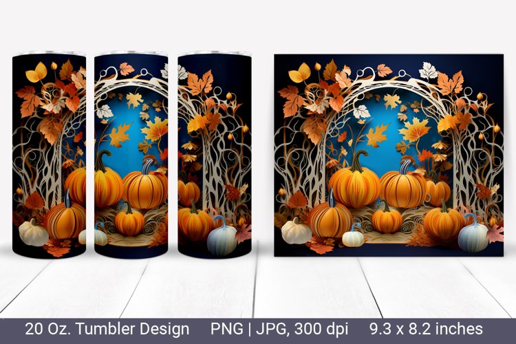Fall Tumbler Wrap Image 3