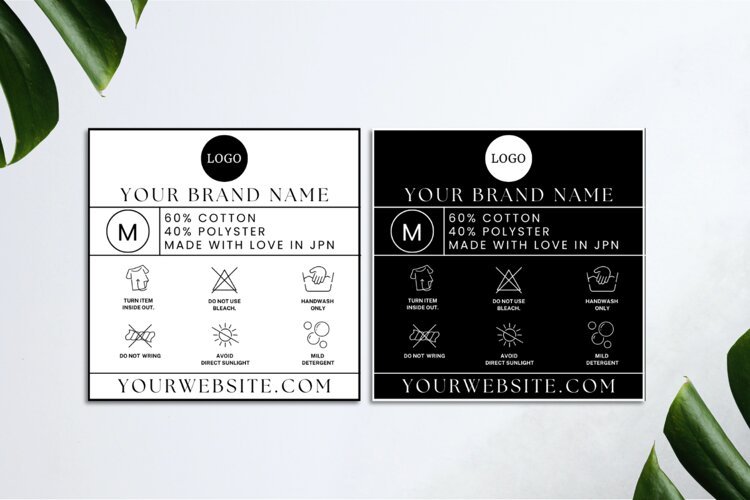 Canva | Editable Canva Clothing Tag Template example image 1