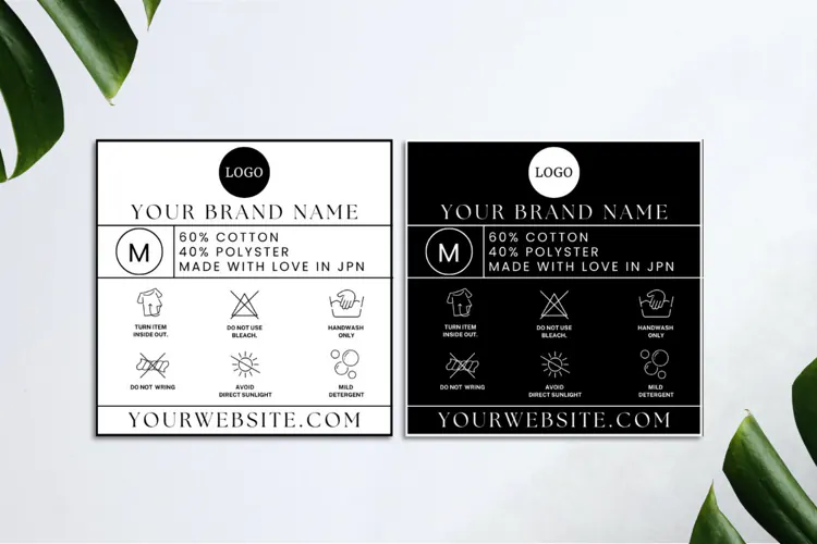 Canva | Editable Canva Clothing Tag Template