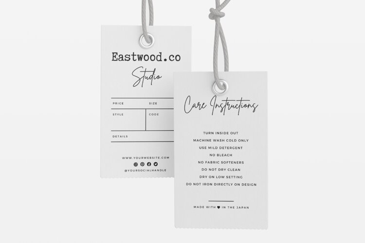Canva | Printable Hang Tag Template example image 1