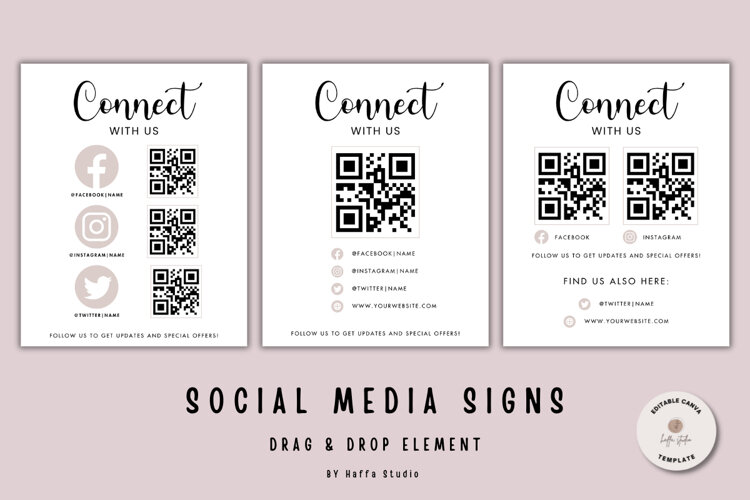 CANVA | QR Code Sign Printable Template example image 1