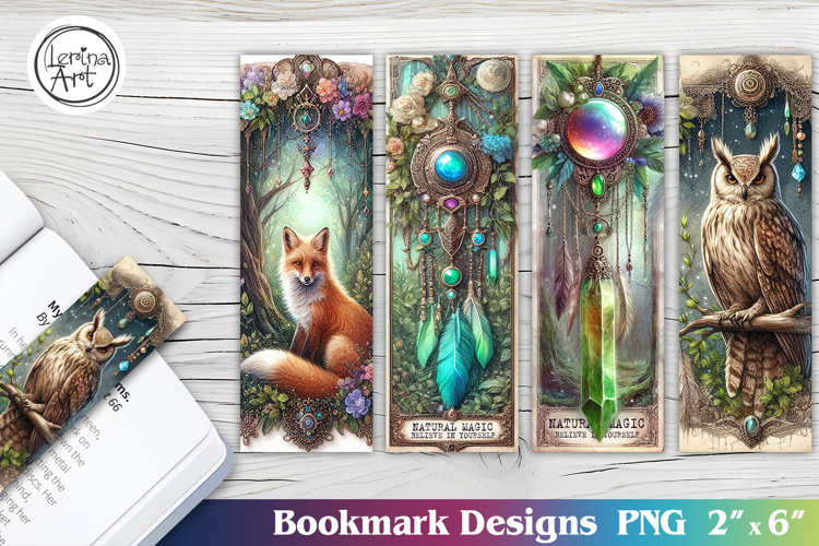 Fox Dreamcatcher Printable Bookmark 4 PNG