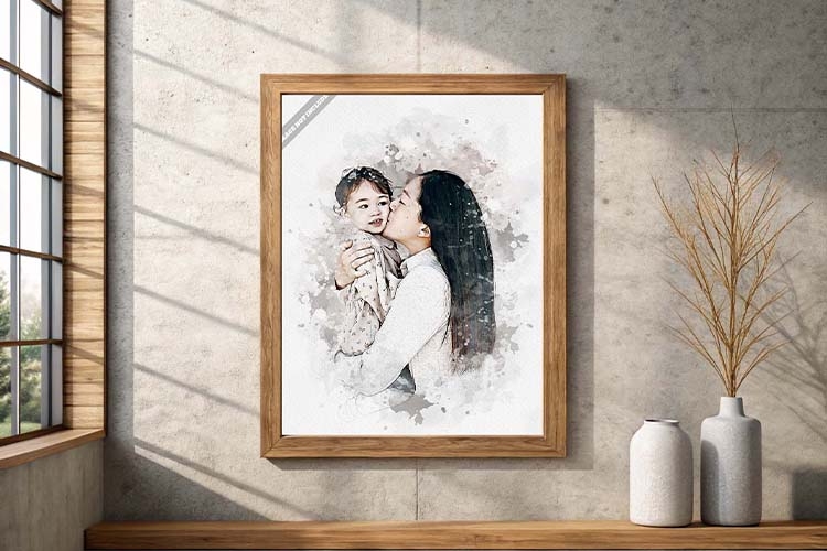Custom Family Watercolor Art