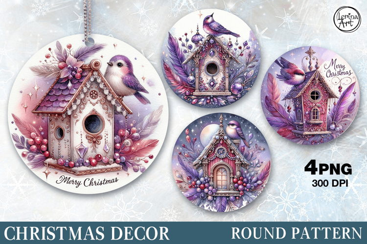 Christmas Decor | Winter Bird | PNG Sublimation
