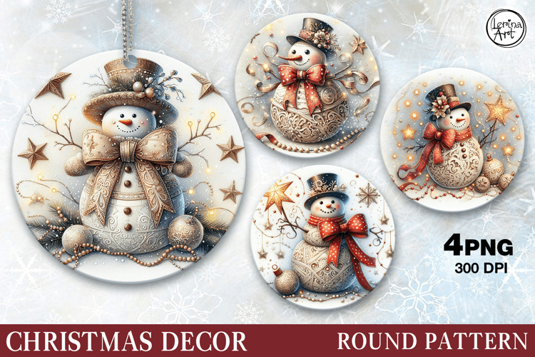 Christmas Decor | Cute Snowman| PNG Sublimation