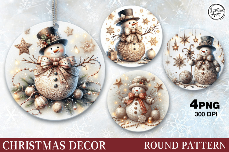 Christmas Decor | Cute Snowman| PNG Sublimation