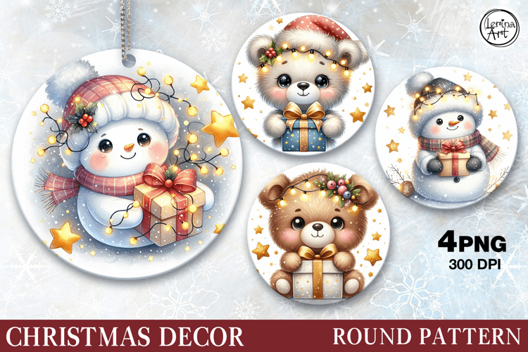 Christmas Decor | Cute Snowman| PNG Sublimation