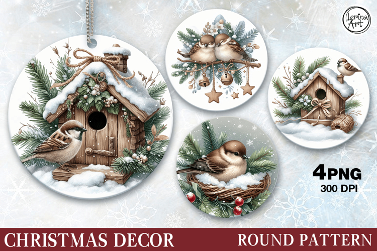 Christmas Decor | Winter Bird | PNG Sublimation