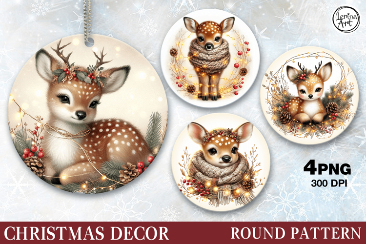 Christmas Decor | Deer | PNG Sublimation