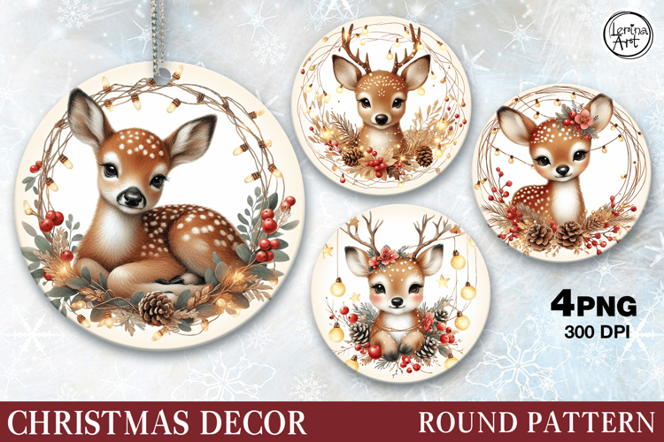 Christmas Decor | Deer | PNG Sublimation