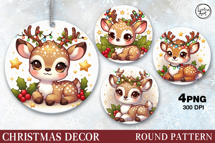Christmas Decor | Deer | PNG Sublimation