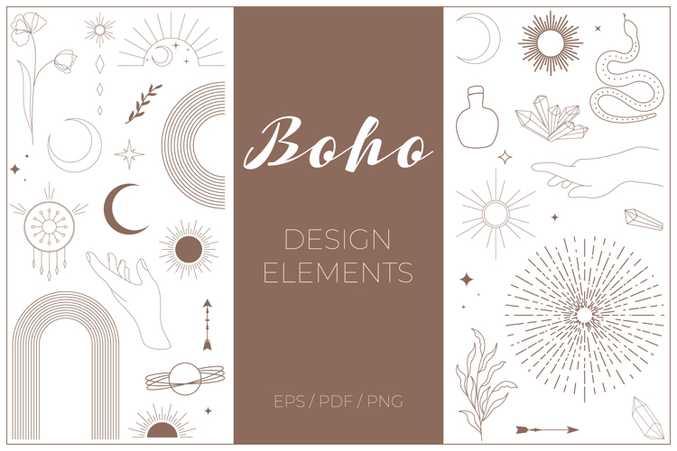 Boho design element