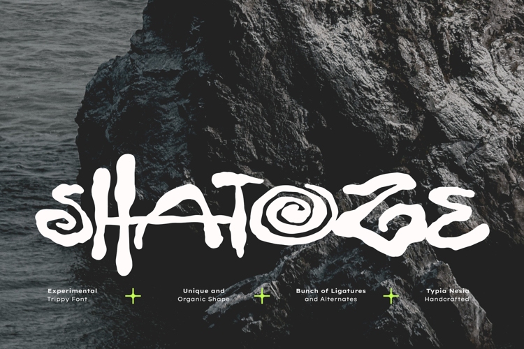 Shatoze - Experimental Irregular Quirky Urban Graffiti Font