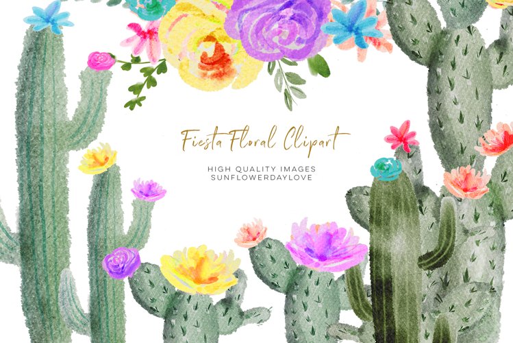 Watercolor Succulent Clipart Image 2