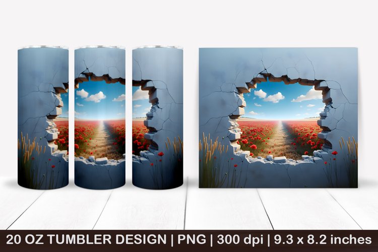 20 Oz Sublimation Tumbler Wrap Image 4